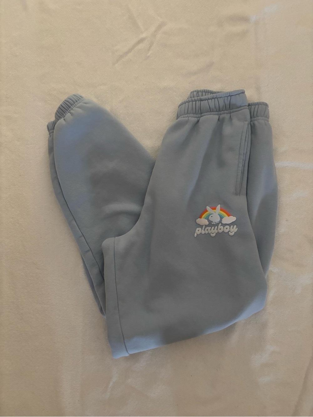 PAC Sun PLAYBOY Baby Blue Track Joggers with Playboy